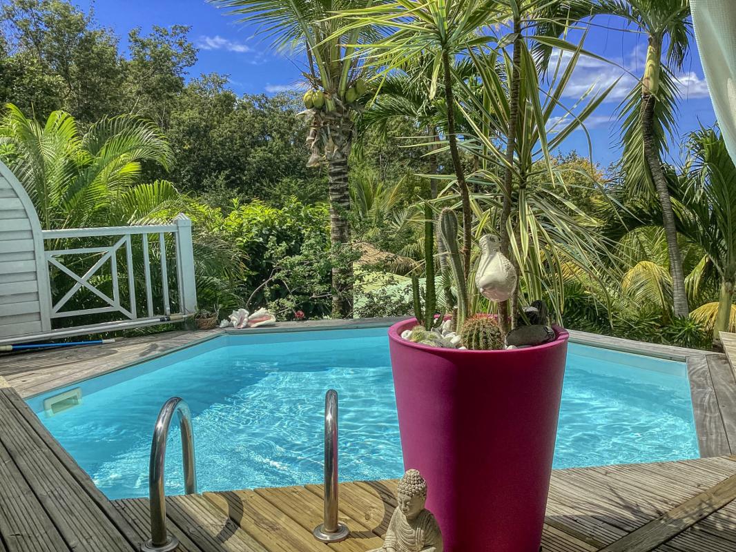 3-Location Villa Deshaies Guadeloupe piscine vue mer - piscine